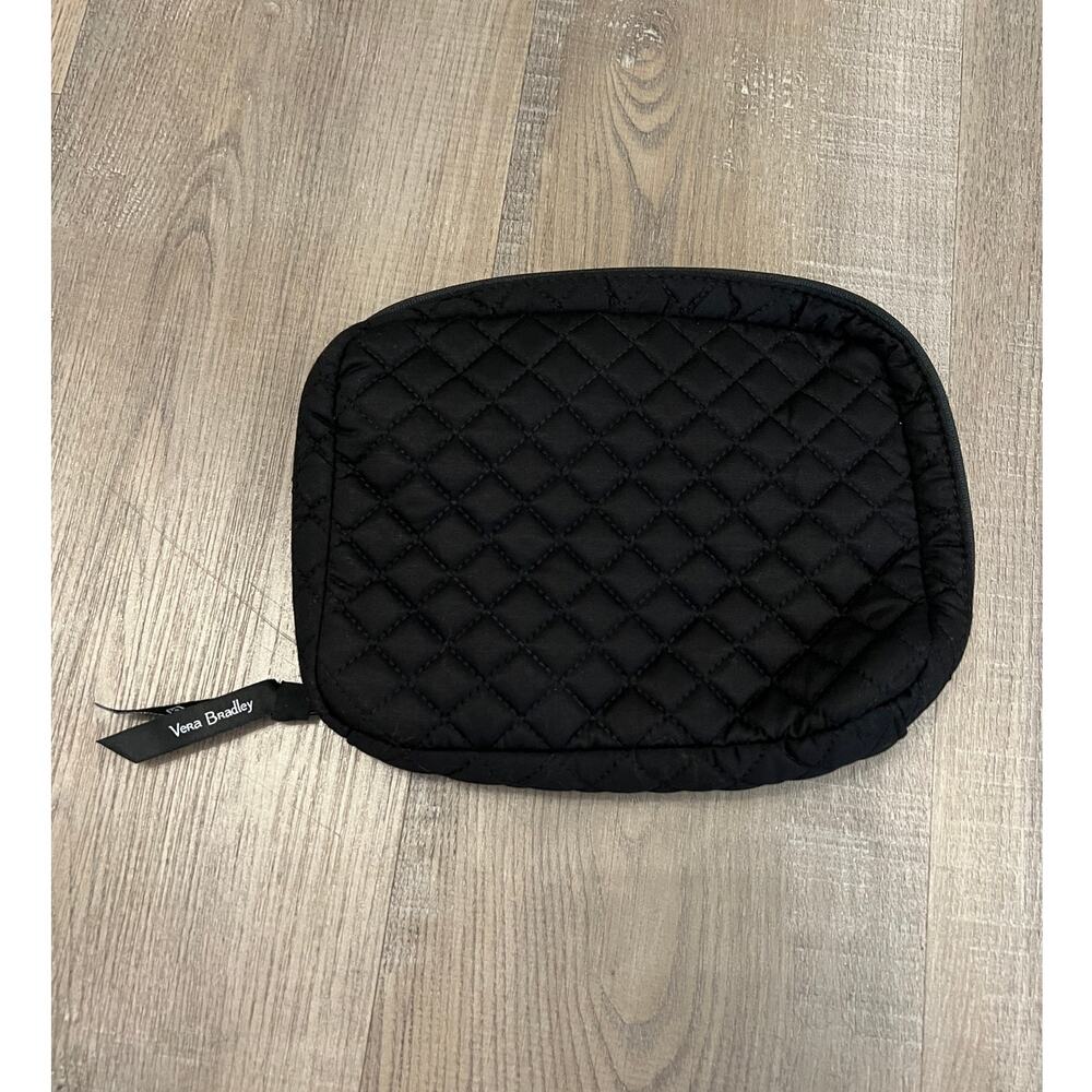 NWT Vera Bradley Black Quilted Zipper Bag Cord Organizer
